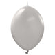 Kalisan K-Link Standard Grey 6" Latex Balloons - 50pk