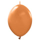 Kalisan K-Link Standard Caramel Brown 6" Latex Balloons - 50pk