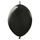 Kalisan K-Link Standard Black 12" Latex Balloons - 50pk