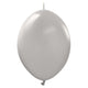 Kalisan K-Link Standard Grey 12" Latex Balloons - 50pk