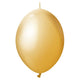 Kalisan K-Link Mirror Gold 12" Latex Balloons - 50pk