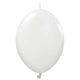 Kalisan K-Link Opaque Satin Snow White 12" Latex Balloons - 50pk