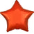 Star - Metallic Orange 19″ Balloon