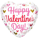 Valentine's Hearts & Speckles 18″ Balloon