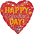 Valentines Day Confetti 17" Balloon