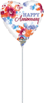 Anniversary Watercolor 4" Air-fill Balloon (requires heat sealing)