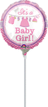 Shower with Love Girl 9" Air-fill Balloon (requires heat sealing)