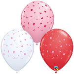 Hearts & Sprinkles 11″ Latex Balloons (50 count)