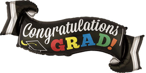 Congrats Grad Banner 40" Balloon