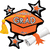 Congrats Grad Cluster Orange 31" Balloon