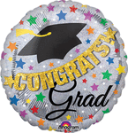 Congrats Grad Banner Doodad 32" Balloon