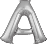 Silver Letter A 34″ Balloon