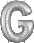 Silver Letter G 34″ Balloon
