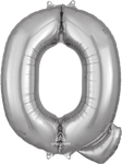 Silver Letter Q 34″ Balloon