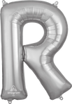 Silver Letter R 34″ Balloon