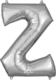 Silver Letter Z 34″ Balloon