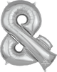 Silver Ampersand & And Symbol 34″ Balloon