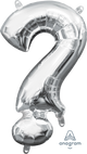 Silver Question Mark ? 16″ Balloon