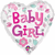 Baby Girl Heart 17" Balloon