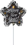 Happy New Year Star Ruffle 14" Balloon