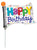 Happy Bday Flag 14" Balloon