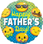 Happy Father's Day Emoticons 17" Balloon