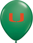 University of Miami - 11″ Latex Balloons (10 count)