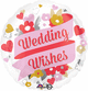 Wedding Wishes Floral 17" Balloon