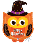 Halloween Owl Holographic 32" Balloon