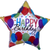 Happy Birthday! Balloon Bash Holographic Star 28" Balloon