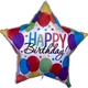 Happy Birthday! Balloon Bash Holographic Star 28" Balloon