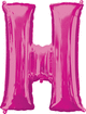 Pink Letter H 34″ Balloon