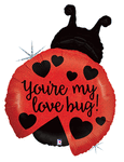 Love Bug Ladybug Holographic 27" Balloon