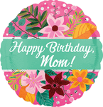 Happy Birthday Mom Bouquet 17" Balloon