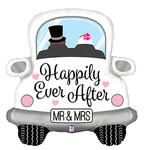 Happily Ever After Car 31" Balloon