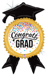 Congrats Grad Ribbon 40" Balloon