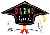 Mighty Congrats Diploma 36" Balloon