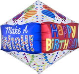 Happy Birthday Make a Wish Anglez 21" Balloon