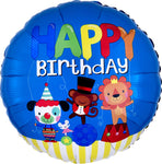 Happy Birthday Circus Fun 17" Balloon
