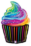 Rainbow Cupcake 27" Balloon