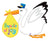 Baby Bundle Stork 43" Balloon