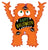 Halloween Monster 37" Balloon