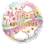 Cumple Nubes Y Arcoiris 18" Foil