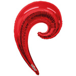 Kurly Wave - Red 36" Foil