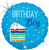 Birthday Cake Boy Holographic 18" Balloon