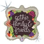 Gather Family/Friends Holographic 18" Balloon