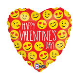 Valentine Emoji 18" Balloon
