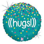 Glittering Hugs Holographic 18" Balloon