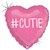 Hashtag Cutie Girl Holographic 18" Balloon