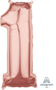 Rose Gold Number 1 26" Balloon